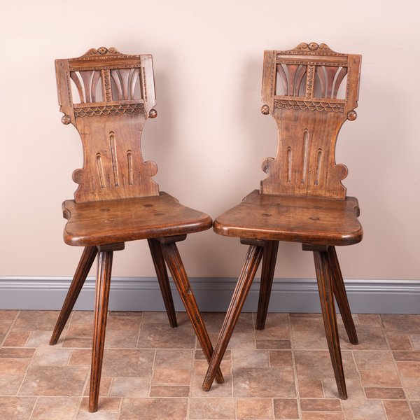 Pair Of Swiss Stabelle Chairs