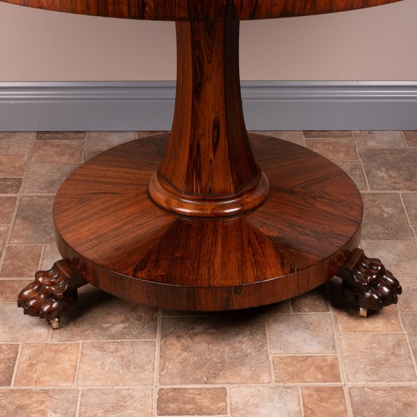 Round Rosewood Centre Table
