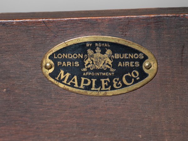 Maple & Co Mahogany Desk