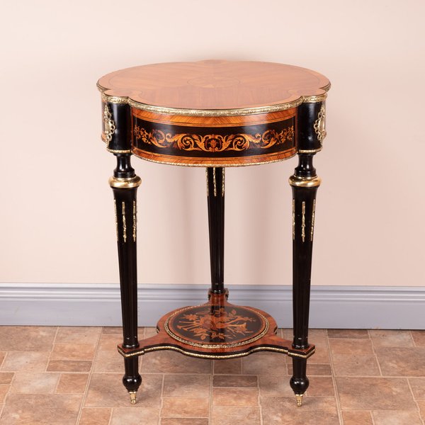Fine Quality French Marquetry & Ormolu Mounted Occasional Table