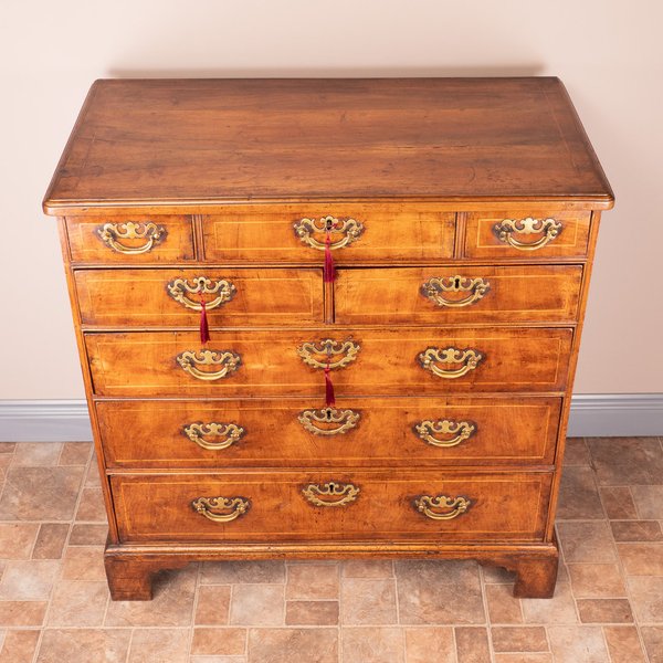 Early 18thC Inlaid Walnut Chest Of Drawers