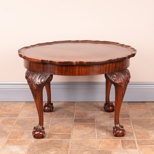 Good Quality Carved Mahogany Pie Crust Coffee table