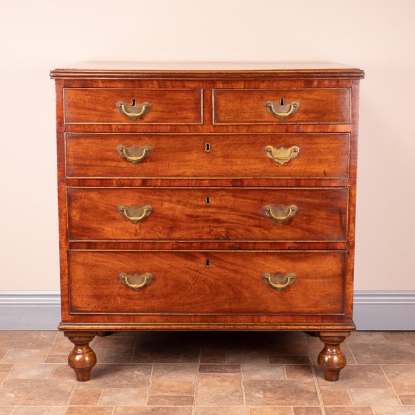 Small 19thC Mahogany Chest Of Drawers