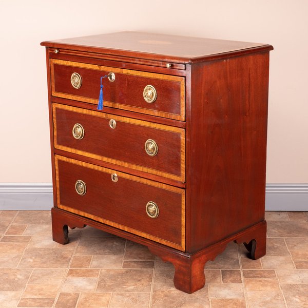 Small Edwardian Inlaid Mahogany Chest of Drawers
