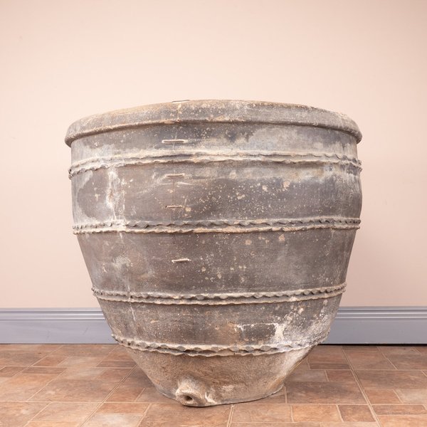 Large 19thC Catalan Terracotta Cosi Pot