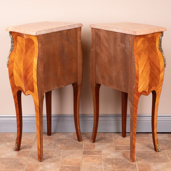Pair of French Tulipwood Bedsides