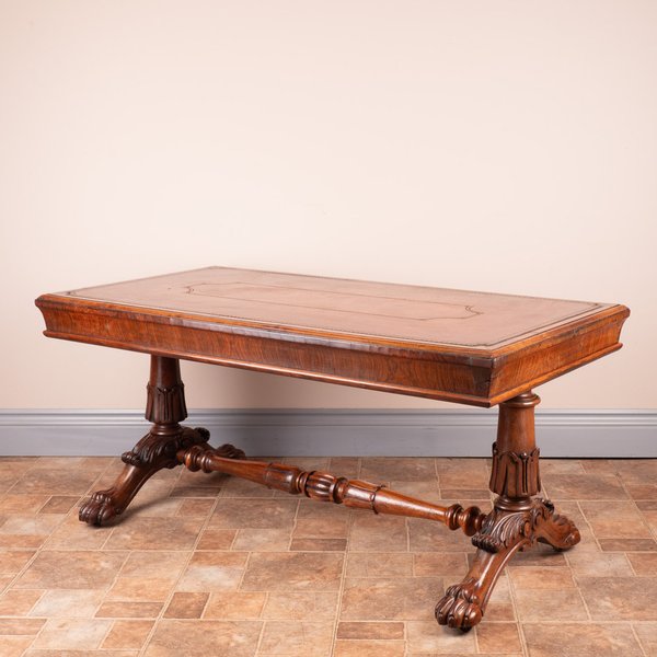 Leather Topped Rosewood Coffee Table