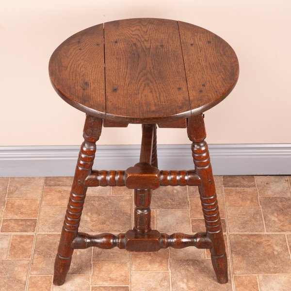 Country Oak Folding Occasional Table