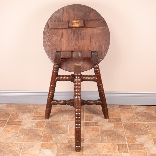 Country Oak Folding Occasional Table