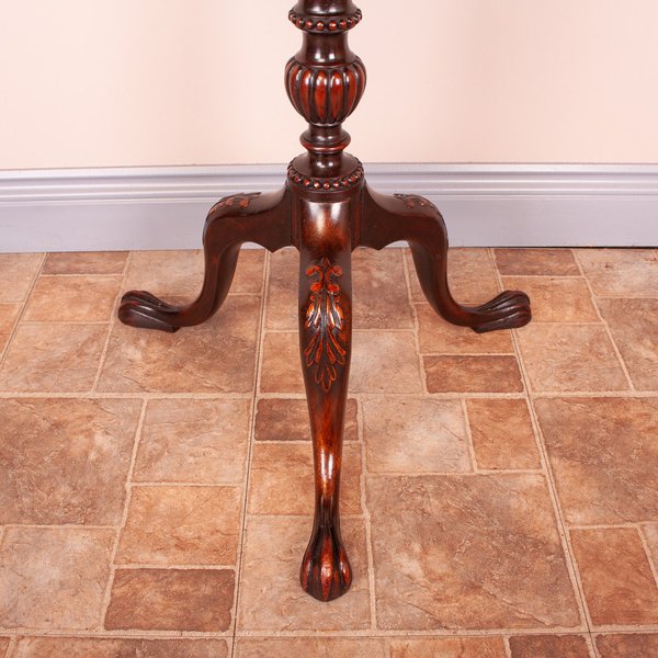 Good Quality Carved Mahogany Wine Table