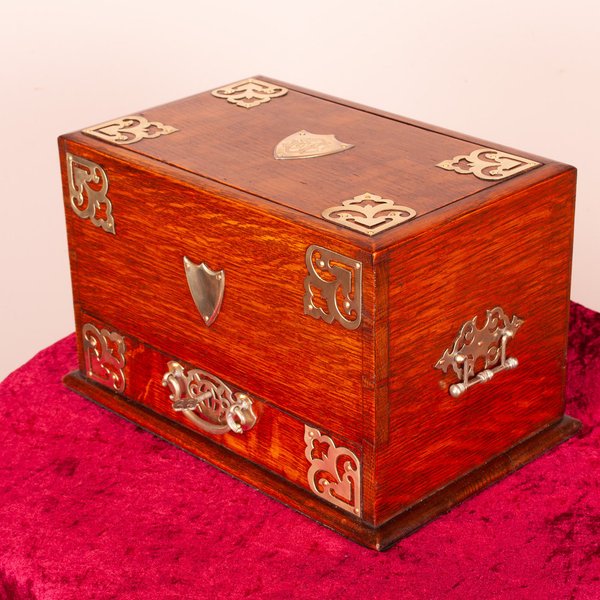 Oak Stationery Box